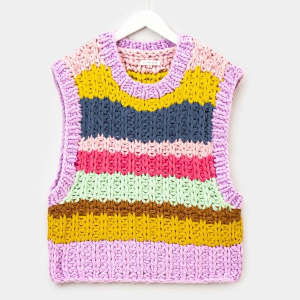 Little Lies Chunky Knit Sweater Vest